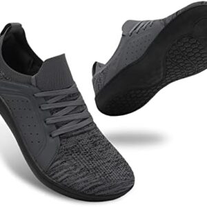 relxfeet Men's Barefoot Shoes Minimalist Cross-Trainer Shoes Wide Toe Walking Shoes Zero Drop Sole Trail Running Sneakers