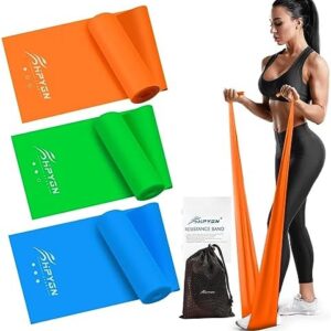 Resistance Bands, Exercise Bands, Physical Therapy Bands for Strength Training, Yoga, Pilates, Stretching, Stretch Elastic Band with Different Strengths, Workout Bands for Home Gym