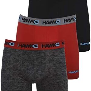 TONY HAWK Mens Performance Underwear - 3-Pack Stretch Performance Boxer Briefs Training Breathable Athletic Fit No Fly