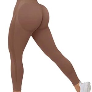 OMKAGI Scrunch Butt Workout Leggings for Women High Waisted Tummy Control Yoga Gym Pants