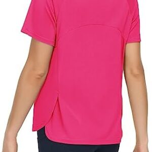 THE GYM PEOPLE Women's Short Sleeve Workout Shirts Breathable Yoga T-Shirts with Side Slits Athletic Tee Tops