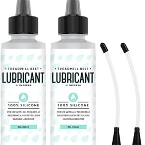 2 Pack of Silicone Treadmill Belt Lubricant / Lube - Easy to Apply Lubrication - Made in the USA