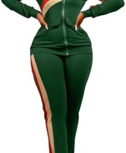 2 Piece Outfits for Women Casual Wide Leg Pants Set Outfits Sexy Front Crop Tops High Waist Jumpsuits Set