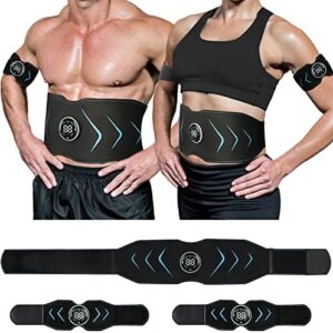 ABS Stimulator, Ab Machine, Abdominal Toning Belt Muscle Toner Fitness Training Gear Ab Trainer Equipment for Home……