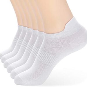 ATBITER Ankle Socks Women's Thin Athletic Running Low Cut No Show Socks With Heel Tab 6 Pairs