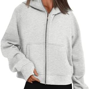 AUTOMET Womens Zip Up Cropped Hoodies Fleece Oversized Sweatshirts Full Zip Jackets Y2k Fall Clothes 2023 Fashion Outfits