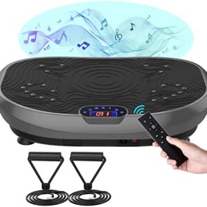 AXV Vibration Plate Exercise Machine Whole Body Workout Vibrate Fitness Platform Lymphatic Drainage Machine for Weight Loss Shaping Toning Wellness Home Gyms Workout for Women Men