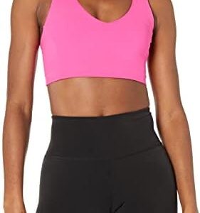 Amazon Essentials Women's Active Sculpt V-Neck Sports Bra (Available in Plus Size)