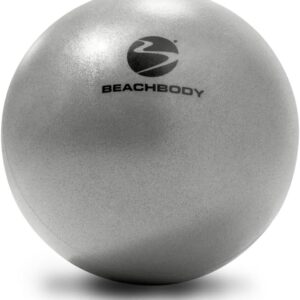 BODi Core Ball for Core Strengthening, 8" Small Exercise Ball, Home Gym Workout Equipment for Yoga, Pilates, Fitness, Lightweight Durable & Easy to Grip, Inflation Straw and Plug Included, Silver