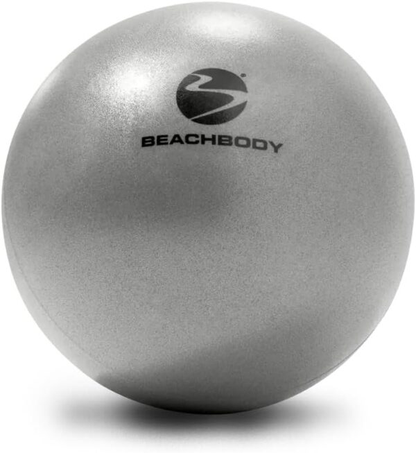 BODi Core Ball for Core Strengthening, 8" Small Exercise Ball, Home Gym Workout Equipment for Yoga, Pilates, Fitness, Lightweight Durable & Easy to Grip, Inflation Straw and Plug Included, Silver