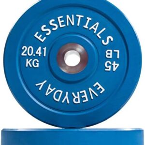 BalanceFrom Color Coded Black Olympic Bumper Plate Weight Plate