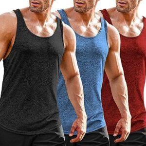 COOFANDY Men's Gym Tank Tops Y-Back Workout Muscle Tee Training Bodybuilding Fitness Sleeveless T Shirt