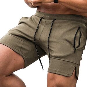 COOFANDY Men's Gym Workout Shorts Athletic Training Shorts Fitted Weightlifting Bodybuilding Shorts with Zipper Pockets