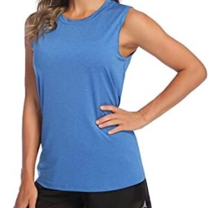 COOrun Women's Sleeveless Athletic Shirts Lightweight Sports Shirt Quick Dry Yoga Tank Tops Muscle Tank