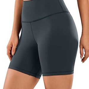 CRZ YOGA Women's Naked Feeling Biker Shorts - 3'' / 4'' / 6'' / 8'' / 10'' High Waisted Yoga Workout Running Spandex Shorts