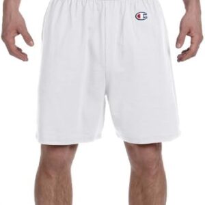 Champion Adult Cotton Gym Shorts, Silver Grey, Medium