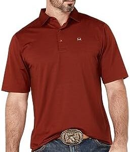 Cinch Western Shirt Mens Short Sleeve Polo Athletic MTK1863032