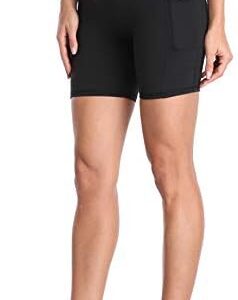 Colorfulkoala Women's High Waisted Biker Shorts with Pockets 6" Inseam Workout & Yoga Tights