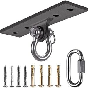 Dolibest Wall Mount Bracket, Ceiling Anchor for Home Suspension Training Kit, Suspension Straps, Gymnastic Rings, Yoga Swing & Hammock, Body Weight Strength Training Systems&Boxing Equipment