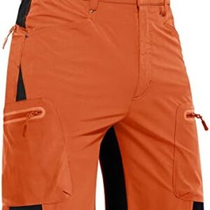 EKLENTSON Mens Hiking Quick-Dry Ripstop Summer Lightweight Cargo Shorts with Zip Pockets