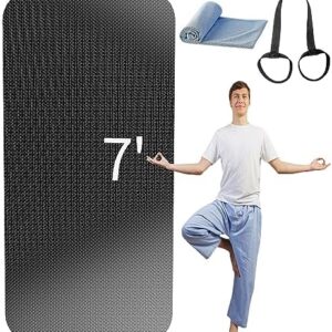 EVEME Extra Large Yoga Mat 96" x 32" x 1/4 inch, Workout mats for home gym,Exercise mats for home workout,Yoga mat thick large wide,Large exercise mats for home gym,Fitness equipment mat