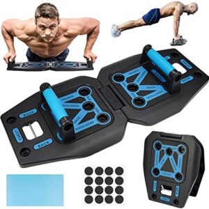 Eoneka Push Up Board 12 In 1 Fitness Pushup Stand Home Workout Equipment Foldable Home Gym Equipment Strength Training Arm Chest Muscle Exercise Fat Burning for Men Women Weights