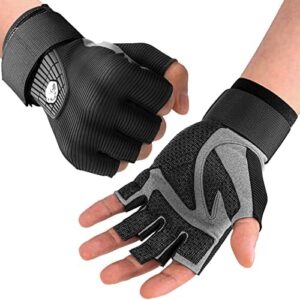 Fitespot Workout Gloves for Men Women, Breathable Gym Gloves for Training, Weight Lifting, Fitness, Cycling, Rowing, Pull ups, Exercise, Full Palm Protection