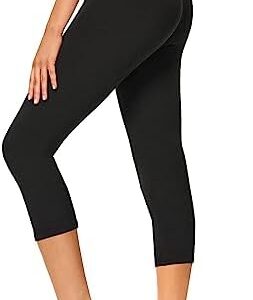 GAYHAY High Waisted Capri Leggings for Women - Soft Slim Tummy Control - Exercise Pants for Running Cycling Yoga Workout