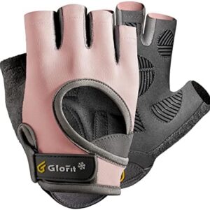 Glofit Workout Gloves for Women Men, Lightweight Weight Lifting Glove Breathable Fingerless Gym Gloves, Exercise, Fitness, Training, Cycling