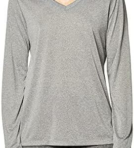 Hanes Sport™ Women's Cool DRI® Performance Long-Sleeve V-Neck T-Shirt