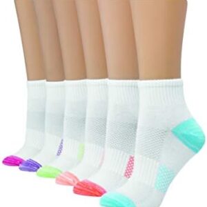 Hanes Women's 6-Pair Lightweight Breathable Ventilation Ankle Socks