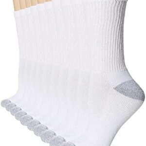 Hanes Women's Value, Crew Soft Moisture-Wicking Socks, Available in 10 and 14-Packs