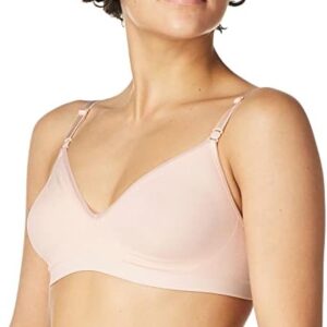 Hanes Women's Wireless T-shirt Bra, Moisture-Wicking Convertible Smoothing Bra, Full-coverage