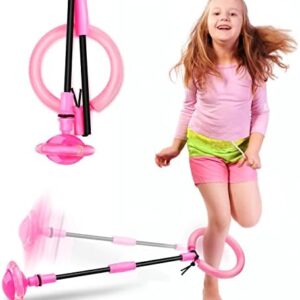 Hewog Skip Ball, Portable Foldable Colorful Flash Wheel Swing Ball, Kids Toys for Girls & Boys for Skip It, Sports Fitness Toys for Kids & Adults. Gifts for Mom Women & Girls Toys Age 5-10 Years