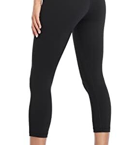 HeyNuts Essential High Waisted Yoga Capris Leggings, Tummy Control Workout Cropped Pants 21''