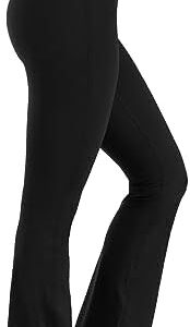 Homma Women Flare Yoga Pants Crossover Bootcut Workout Leggings Soft High Waisted Tummy Control Activewear Leggings