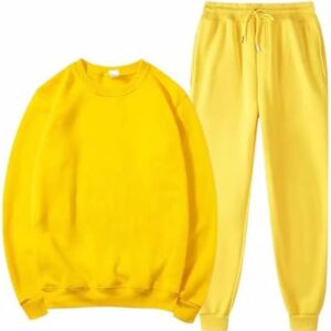 IJKEID Teen Boy Fleece Sweatsuit Long Sleeve Hoodies Pants Solid Color Fashion Tracksuits Junior Fall Back to School Set