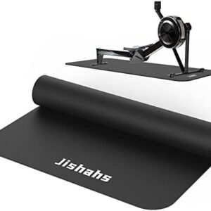 JISHAHS Universal Indoor Rowing Machine Mat- 8.5 x 2.3 FT Exercise Equipment Mat for Concept 2, Nordictrac, Sunny, Hydrow etc. Extra Long Non-Slip and Waterproof, Under Rower Floors Protection