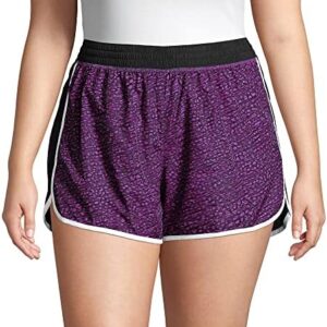 JUST MY SIZE Women's Plus Size Active Woven Run Short