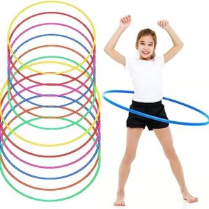 Kathfly Dur O Hoops Plastic Toy Hoop for Kids Adults Exercise Fitness Gymnastics Dog Agility Equipment Party Games Accessories