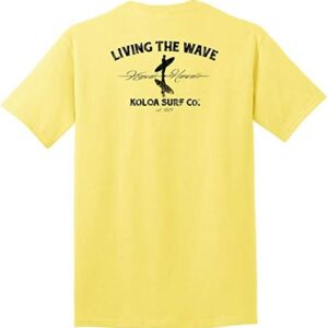 Koloa Surf Mens Surfer on The Beach Logo Heavyweight Tee Reg, Big and Tall