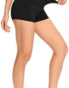 LXNMGO Women's 2"/7" High Waist Yoga Shorts Tummy Control Workout Running Biker Volleyball Shorts for Women with Side Pockets