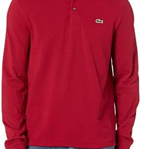 Lacoste Mens Classic Long Sleeve Pique Polo Shirt