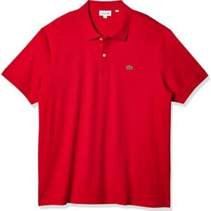 Lacoste Mens Short Sleeve Pima Jersey Interlock Regular Fit Polo