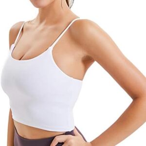 Lemedy Women Padded Sports Bra Fitness Workout Running Shirts Yoga Tank Top