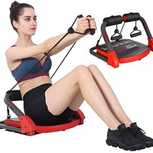 MBB Ab Crunch Machine,Exercise Equipment for Home Gym Equipment for Strength Training with Resistance Bands, Abs and Total Body Workout,Sole Brand and Patent Owner