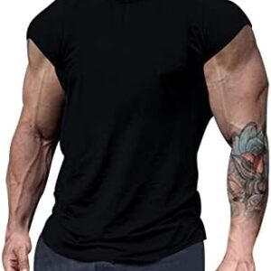 Men Tees,T Shirt for Men Short Sleeve Muscle Fitness Basic Fit Tops Button up Shirts Men Cool T Shirts Tee Shirts