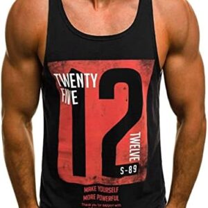 Men's Classic Sleeveless Tank Tops - Workout Tank Top Gym Muscle Tee Fitness Bodybuilding Sleeveless Shirt Blouses