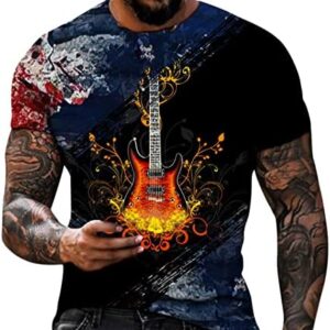 Men's Designer Graphic Tees Summer Short Sleeve Tee Shirt Blouse Fashion Crewneck Sport Fitness Pullover Tops