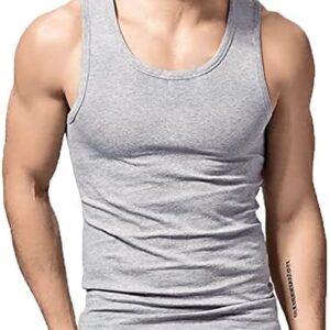 Men's Stringer Tank Tops Cotton Vest Sleeveless Gym Workout Bodybuilding Fitness Muscle T Shirts
